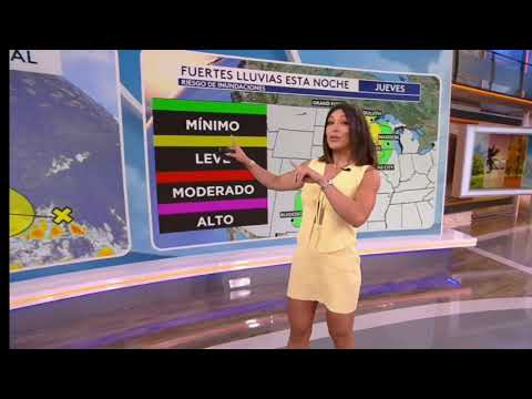 Jessica Delgado: Stunning Weather Forecasts in Various Dresses High Heels