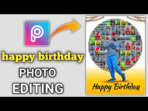 Birthday banner CBP photo editing tutorial in picsart in telugu || professional CDP making in mobile