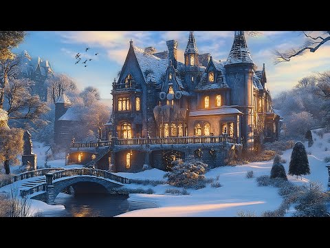 Medieval Palace In Winter Morning | Celtic Music Brings You Peace And Serenity - Relaxing Music