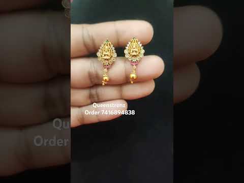 #offer #watsapp7416894838 #nakshistuds #studs  #onegramgoldjewellery #jhumkaearrings #studsearrings