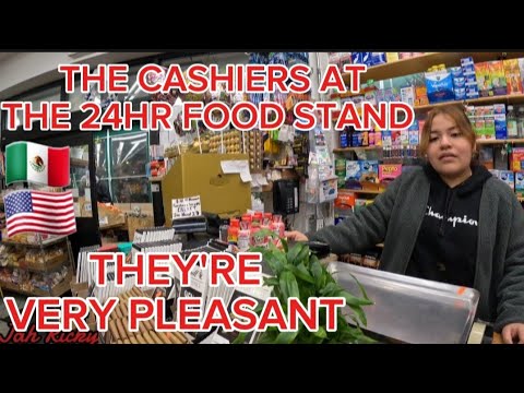 The cashiers  at the 24hr food stand they're very pleasant @BRONX NYC 🇺🇸 🇲🇽 🇯🇲