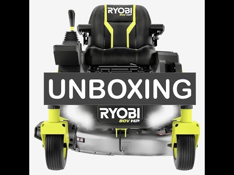 Unboxing - Ryobi Electric Zero Turn Riding Mower 80V 30 in.