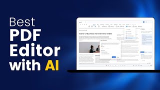 AI PDF Editor | Best PDF Editor in 2024 with AI Tool - Wondershare PDFelement