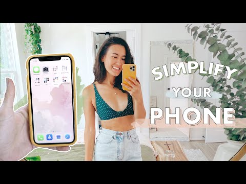 How to DECLUTTER + Simplify Your Phone Screen | Om & The City