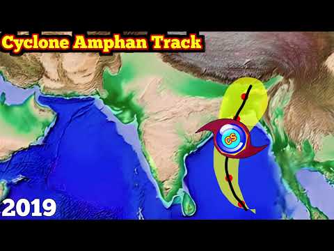 Cyclone Amphan fully tracked video