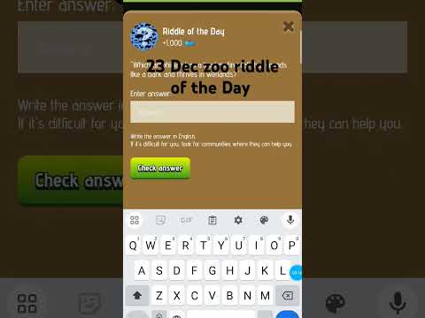 Zoo Riddle Of the Day today