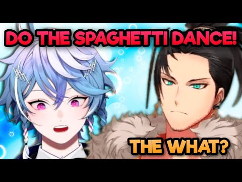 Octavio made Shinri do the Filipino Spaghetti Dance in his 3D SHOWCASE [HOLOSTARS-EN]