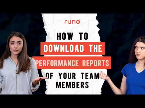 How to download performance reports of your team | Web Version | Runo