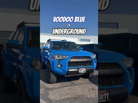 Which is the BEST COLOR for the Toyota 4Runner TRD Pro? #voodooblue #underground