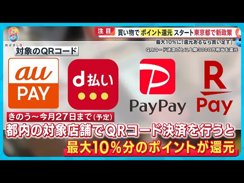 【空飛ぶ車も】小池都知事の新政策 週休３日・買い物ポイント還元・保育料タダ…目指す未来とは？【めざまし８ニュース】