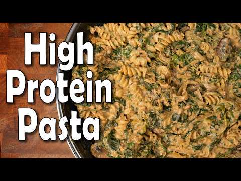 Creamy Sausage Pasta: 36 Grams Protein Plant Based Recipe