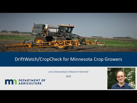 DriftWatch and CropCheck for Minnesota Crop Growers