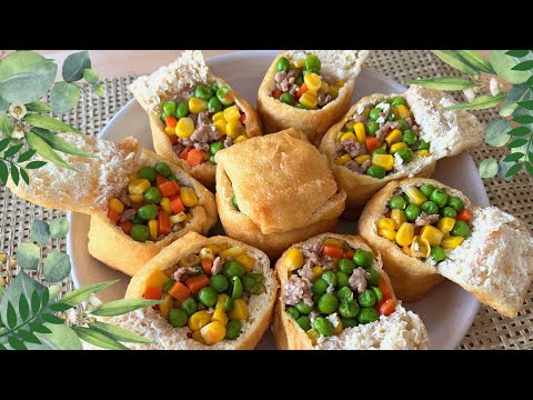 How to make Extremely Easy ,Healthy  and Delicious Stuffed Tofu Puffs |  Steamed in just 10 minutes!