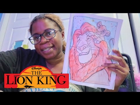 Coloring The Lion King Characters with Me | Fun Disney Art