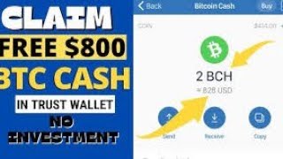 FREE BITCOIN CASH - How to earn free Bitcoin cash to Trustwallet without investment