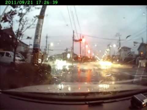 Typhoon Roke, at Hachiouji in Tokyo September 21, 2011