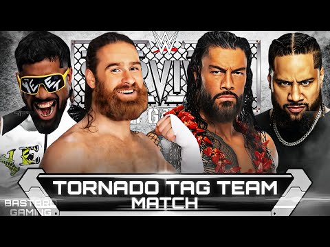 WWE 2K24 | Jey Uso & Sami Zayn VS Roman Reigns & Jimmy Uso - Tag Team Match | Survivor Series