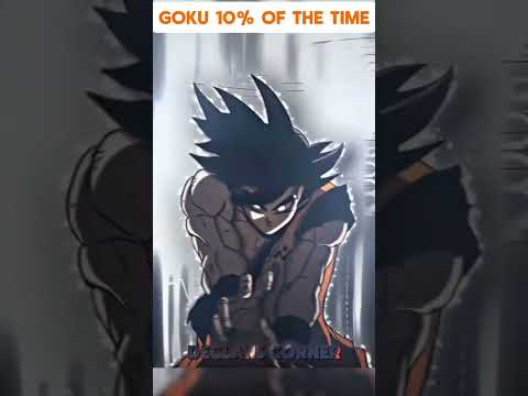 Goku 90% of the time vs 10% of the time #shorts #goku #dragonball #gokuedit #mangaedit #anime