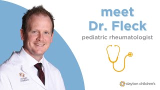 Meet Dr. Fleck, pediatric rheumatologist at Dayton Children's Hospital