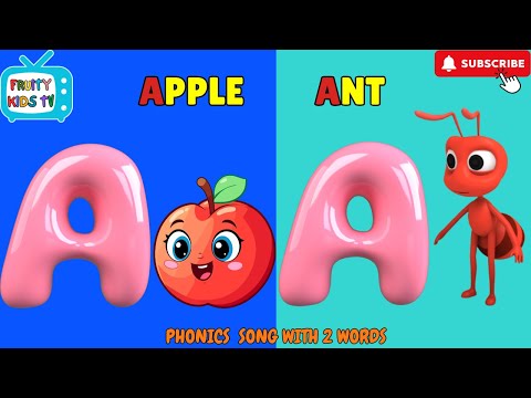 ABC song with 2 words, Fun ABC Phonics Song, Learn the Alphabet with Music, ABC #kidslearning