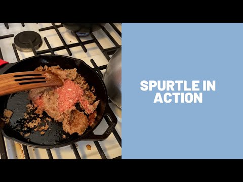 Spurtle is Excellent for Breaking Up Meat!