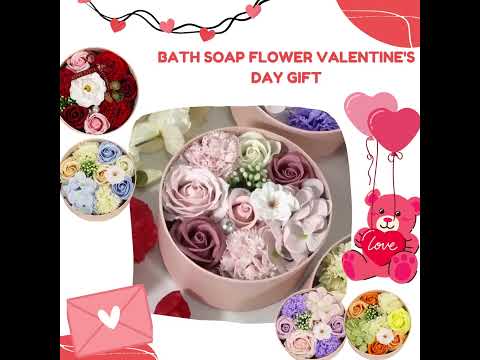 Bath Soap Flower Valentine's Day Gift Floral Scented Flower Shaped Soap Flower #valentinegift