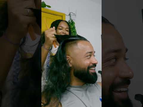 Brazilian girl braids my hair in her favela