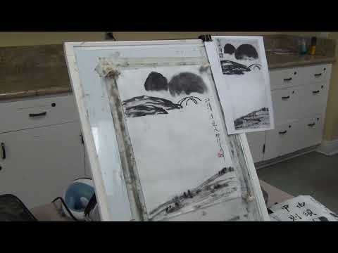 🔴[ LIVE ] How to Compose a Chinese Landscape Painting - a master study of Qi Baishi's Moon Bridge 2