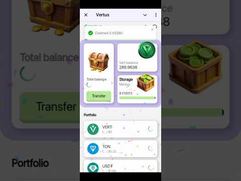 Vertus App - The Next Generation Decentralized Application On Telegram | Start Mining Free $VERT