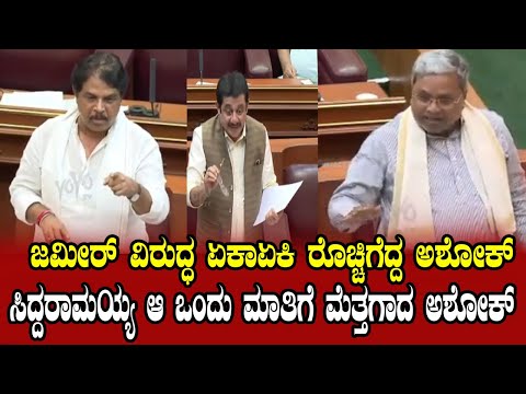 ಸಿದ್ದರಾಮಯ್ಯ ಆ  ಒಂದು ಮಾತಿಗೆ ಮೆತ್ತಗಾದ ಅಶೋಕ್ | Belagavi Winter Session | Karnataka Assembly