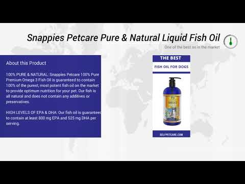 Snappies Petcare Pure & Natural Liquid Omega 3 Fish Oil for Dogs & Cats