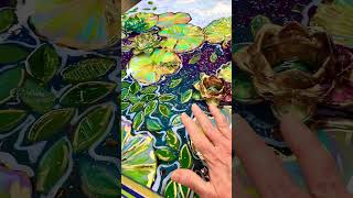 What is glass and resin art? #claudemonet #megamonet #lilypad #glassandresinart