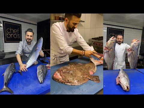 Gazelle fish and mixed seafood. By chef Faruk GEZEN . [new video]