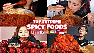 MUKBANGERS Around The WORLD Try The SPICIEST Food For MUKBANG🔥🌶️🥵