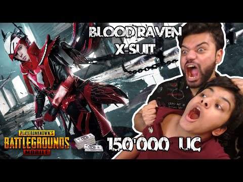 Most Expensive Suit In PUBG Mobile | 150,000 UC | Blood Raven X-Suit MAXED !!!