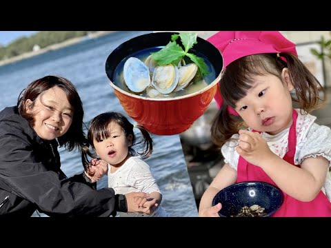 Miso soup 味噌汁｜Clams Miso Soup ｜あさりの味噌汁　｜Vegan Japanese food ＃classms​ ＃misosoup​ #little​chef