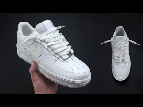 HOW TO LACE NIKE AIR FORCE LOW 1 LOOSE | (Nike AF1 Loosely laces style)