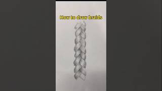 Easy Braids drawing tutorial #howtodrawstepbystep #braidsdrawing #hairdrawingtutorial