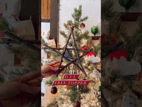 DIY Rustic Star: Creating a Christmas Tree Topper from Yard Sticks | #diy #christmas