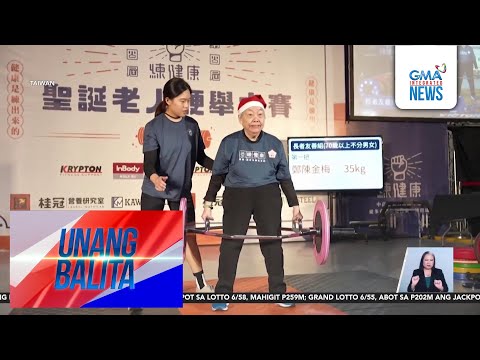 90-anyos na lola, ibinida ang pangmalakasang pagbubuhat sa weightlifting competition | Unang Hirit