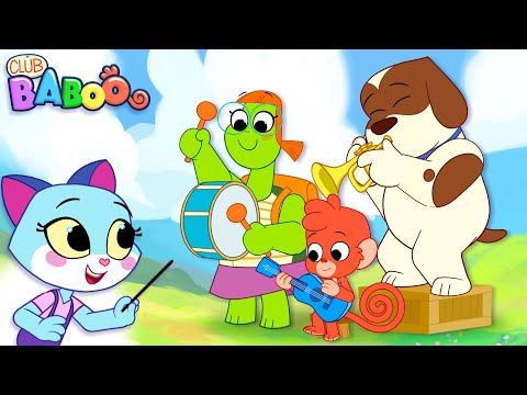 Parasaurolophus music and dinosaur fun with Club Baboo | Learn Dinosaur names for Kids