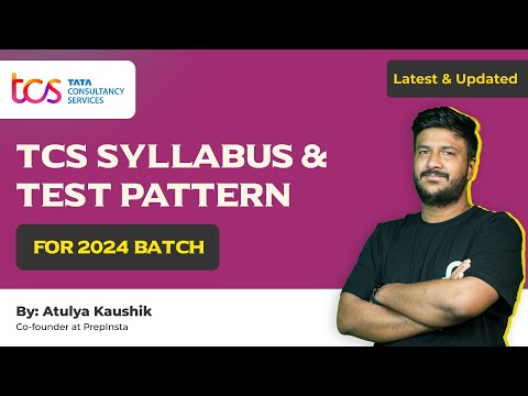 TCS NQT Syllabus and Test Pattern 2024 | TCS Syllabus 2024