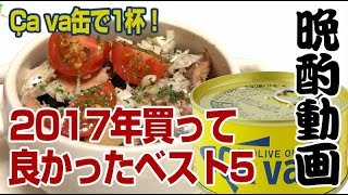 【晩酌動画】 サヴァ缶 Ca va 国産さばのオリーブオイル漬と2017年買って良かったベスト5