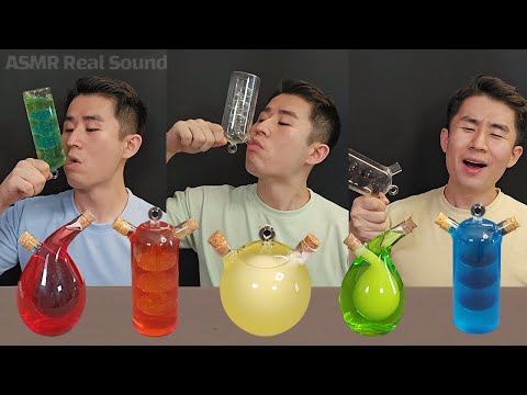 Amazing drink ASMR mukbang! Moisturizing, quenching thirst and inducing sleep