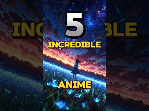 INCREDIBLE Top 5 Anime #anime #incredible #animerecommendations