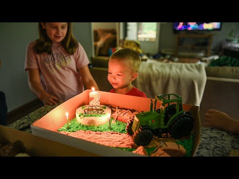 Cams Second birthday party! His new favorite toy