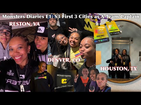 Monsters Diaries E1: S3 First 3 cities as A-Team Captains| RESTON, DENVER, HOUSTON✨