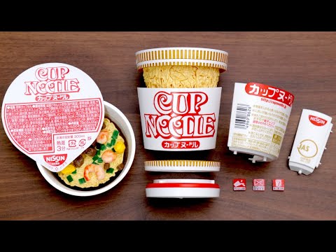 【前編】カップヌードルプラモデル Nissin Cup Noodles Plastic Model Kit. Japanese instant ramen