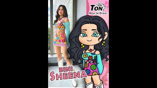 How to Draw Bini Sheena - Sir Ton TV (Portrait)