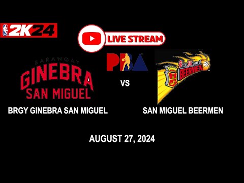 LIVE NOW! BRGY GINEBRA vs SAN MIGUEL BEERMEN | PBA SEASON 49 | August 27, 2024 | CPU vs CPU